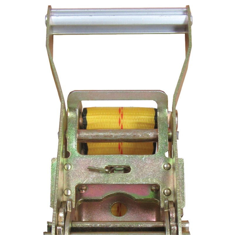 Everest Premium Ratchet Tie Down â€“ 1 PK â€“ 2 IN â€“ 27 FT â€“ 3333 LBS Working Load â€“ 10000 LBS Break Strength â€“ Double J Hook â€“ Cargo Straps Perfect for Moving Appliances, Lawn Equipment and Motorcycles - Image 3